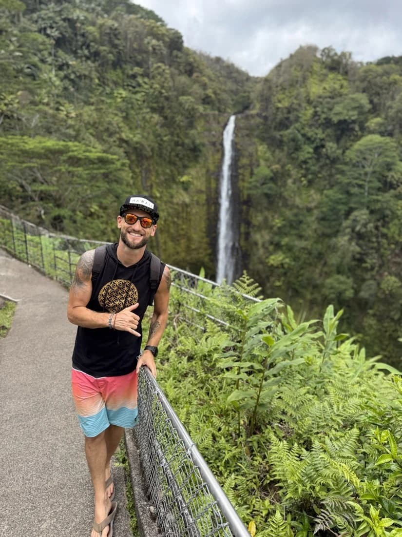 Zac Spowart, co-host of Rubbish Rave Bali